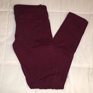 Hollister skinny twill pants